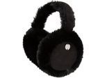 Ohrenwärmer CHILLOUTS "Jenna Earmuff", Damen, schwarz, Strick, Obermaterial: 100% Polyester, Mützen Ohrenwärmer, Kuschelige Ohrwärmer für kalte Wintertage