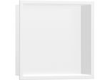 hansgrohe XtraStoris Wandnische 56061700 30x30x10cm, mit integriertem Rahmen, mattweiß