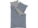 Wendebettwäsche KAEPPEL "JARO 100% Baumwolle", grau (taube), B/L: 200cm x 200cm, 1 Stk., 2 Stk., Mako-Satin, B/L: 80cm x 80cm & 80cm x 80cm, 3 Stk., Mako-Satin, Obermaterial: 100% Baumwolle, Bettwäsche, Wendebettwäsche, mit Markenreißverschluss, zeitloses Design, pflegeleicht