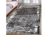 Teppich OTTO HOME "Oberwill" Gr. 2, grau, B:80cm H:9mm L:150cm, Kunstfaser, Teppiche, Teppich, mit besonders weichem Flor, Kurzflor, Vintage, modern, dichte Qualität