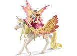 Spielfigur SCHLEICH "BAYALA, Feya mit Pegasus-Einhorn (70568)", bunt, Spielfiguren, Kinder, Kunststoff, Spielfigur