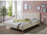 Polsterbett MAINTAL "Lonepine", beige (creme, beige), B:153cm H:97cm L:208cm, Betten, Polsterbett, Bettseiten zerlegt, ohne Bettkasten