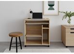 Computertisch VOGL MÖBELFABRIK "Compi", braun (sonoma, eichefarben), B:72cm H:76cm T:46cm, Tische, Computertisch, PC-Tisch mit Tastaturauszug, platzsparend, Breite 72 oder 90 cm