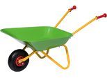 Schubkarre ROLLY TOYS "rollyMetallschubkarre, grün/gelb", grün (grün, gelb), Schubkarren, KinderB:38cm H:41cm T:80cm, Kunststoff, Metall, Schubkarre, für Kinder; Made in Europe, B:38cm H:41cm T:80cm