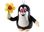 Kuscheltier HEUNEC "Kleiner Maulwurf GRS m Blume 30 cm", schwarz, gelb, Plüschfiguren, KinderH:30cm, Polyester, Kuscheltier, H:30cm