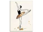 Wandbild OTTO HOME "Ballet II", gold (farbe bild(er): schwarz), B:60cm H:80cm T:2cm, Holz, Leinwand, Bilder, Wandbild, als Poster oder Leinwandbild in versch. Größen