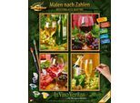 Malen nach Zahlen SCHIPPER "Meisterklasse Quattro - In Vino Veritas", bunt, Malvorlagen, KinderB:18cm H:24cm, Malen nach Zahlen, Made in Germany, B:18cm H:24cm