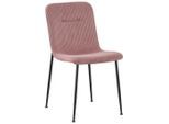 Xora Stuhl, Rosa, Metall, Textil, Rundrohr, 43x83x56 cm, Stoffauswahl, Esszimmer, Stühle, Esszimmerstühle, Vierfußstühle