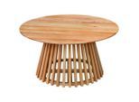 Cantus Couchtisch, Natur, Eiche, Holz, Eiche, massiv, rund, Säule, rund, 80x40x80 cm, einfacher Aufbau, Holzmöbel, Holztische, Couchtische Holz