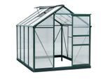 4goodz Tuinkas aluminium met polycarbonaat en kantelraam 190x252x201 cm