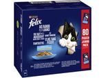 Felix So gut wie es aussieht Nassfutter Katze, Adult, Aus dem Wasser 80x85 g