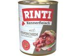 RINTI Kennerfleisch Nassfutter Hund, Adult, Dose, Kaninchen 12x800 g
