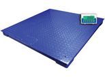 Wägebrücke Adam PT-312, Wägebereich 1000 g-3000 kg, mit AE403 Display, B 1200 x T 1200 x H 100 mm, Stahl, blau