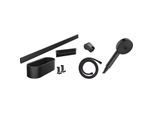hansgrohe WallStoris Handbrause Set 24291670 3jet Activation EcoSmart, mit Brausestange, Accessoireset, Mattschwarz