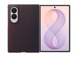 SAMSUNG Smartphone-Hülle "Carbon Magnet Case für Galaxy Fold8", schwarz (violett), Smartphones, Hüllen, Backcover, Schutzhülle, Handyschutzhülle, Case, Schutzcase, stoßfest, Smartphone-Hülle