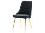 Livetastic , Schwarz, Goldfarben , Metall, Kunststoff, Textil , 50x88.5x66 cm ,