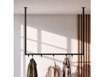 CLP Kleiderstange, Schwarz, Schwarz, Metall, 100x80x7 cm, Garderobe, Garderobenständer