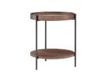 Livetastic , Walnussfarben , Holzwerkstoff , rund , 49 cm , rostfrei ,