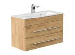 Mid.you , Eichefarben , Holzwerkstoff , 2 Schublade(n) Schubladen , 80.4 cm , hängend ,