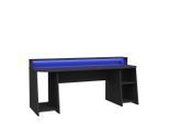 Mid.you , Schwarz , Metall, Kunststoff, Holzwerkstoff , rechteckig , 72x91x200 cm , Kabeldurchlass, Stauraum, Regal ,