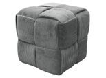 Mid.you , Grau , Textil , 40x41x40 cm , Indoor, Sitzfläche gepolstert ,