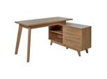 Livetastic , Eichefarben , Holzwerkstoff , 3 Schublade(n) Schubladen , rechteckig , 118x76x140 cm , Kabeldurchlass, Stauraum, seitenverkehrt montierbar ,