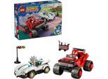 Konstruktionsspielsteine LEGO "Silvers Auto vs. Knuckles' Monstertruck (77118), LEGO Sonic", bunt, Spielbausteine, Kinder, Kunststoff, Konstruktionsspielsteine