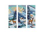 Lesezeichen "Winterwald", 3er-Set