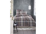 Bettwäsche IRISETTE "Wave 8412", braun (20 sky), B/L: 135cm x 200cm, 1 Stk., 1 Stk., Mako-Satin, B/L: 80cm x 80cm, 2, Mako-Satin, Obermaterial: 100% Baumwolle, Bettwäsche, Bettwäsche, Mako-Satin, anschmiegsam und atmungsaktiv, Ganzjahresqualität
