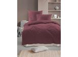 Bettwäsche IRISETTE "Tokio 8607", rot (60 rubin), B/L: 155cm x 200cm, 1 Stk., 1 Stk., Mako-Satin, B/L: 80cm x 80cm, 2, Mako-Satin, Obermaterial: 100% Baumwolle, Bettwäsche, Bettwäsche, Mako-Satin, seidiger Glanz, besonders weich und hautschmeichelnd