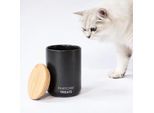 LucyBalu SNACK BAR Katzenfutter- & Leckerlidose anthrazit