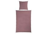 Novel Bettwäsche, Mauve, Textil, 155x220 cm, Oeko-Tex® Made IN Green, pflegeleicht, hautfreundlich, schadstoffgeprüft, Schlaftextilien, Bettwäsche, Bettwäsche, Übergrößen-Bettwäsche
