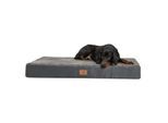 Tierlando STUART ORTHO PLUS - Orthopädische Hundematte schwarz/ graphit 1,5 m, 13 cm, 1 m