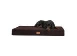 Tierlando STUART ORTHO PLUS - Orthopädische Hundematte braun 1,5 m, 13 cm, 1 m