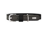 Dog Sport HUNTER Hundehalsband wolmar biothane x leder schwarz S-M