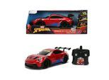 RC-Auto JADA "RC Marvel Spider-Man Porsche 911 1:16", rot (rot, blau), Fernlenkfahrzeuge, Kinder, Kunststoff, RC-Auto