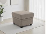 Polsterhocker SIT & MORE "Savona, B: 58 cm", beige (taupe), B:58cm H:45cm T:58cm, 100% Polyester, Hocker, Polsterhocker, individuell zu kombinieren