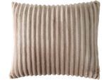 Kissenhülle OTTO HOME "Milara", beige (taupe), B:50cm L:50cm, Polyester, Obermaterial: 100% Polyester, Kissenbezüge, Kissenhülle, 280g/m², kuschelweich, Cordoptik, pflegeleicht