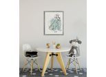 Wandbild KOMAR "Disney Lady and the Tramp Hello Tramp", blau (farbe bild(er): blau,weiß), Disney, 1 Stk., Vlies, Bilder, Wandbild, 50 x 70 cm (Breite x Höhe) - Kinderzimmer, Dekoration