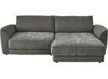 Ecksofa DIE PLANBAR "Ecksofa ZE-EM24138, L-Form, B: 264 cm", racer grau, B:264cm H:83cm T:180cm, 100% Polyester, Sofas, Ecksofa, SoftSitz-Kaltschaumpolsterung, wahlweise mit Sitztiefenverstellung