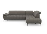 Ecksofa SIT & MORE "Cool L-Form", braun (schlamm), B:272cm H:79cm T:220cm, Sofas, Ecksofa, wahlweise mit Kopfteilverstellung und Vorziehsitz, motorisch