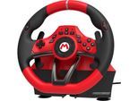 HORI Gaming-Lenkrad "Mario Kart Racing Wheel Pro DELUXE", rot (rot, schwarz), Spielecontroller, Gaming-Lenkrad