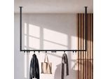 CLP Kleiderstange, Schwarz, Metall, 120x80x7 cm, Garderobe, Garderobenständer