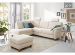 Ecksofa OTTO HOME "Borkum L-Form, B: 249 cm - OTTO. Verlässliche Qualität.", beige (natur), B:249cm H:87cm T:189cm, Struktur (100% Polyester);Luxus-Microfaser ALTARA NUBUCK (100% Polyester);MELROSE (100% Polyester);Luxus-Microfaser Toro (100% Polyester), Sofas, Ecksofa, mit Schlaffunktion, Eckcouch mit Federkern