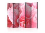 artgeist , Weiß, Pink , Holz, Textil , Kiefer , massiv , Blume , 225x172x3 cm , Motiv auf Vorder- und Rückseite ,