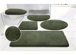 Badematte OTTO HOME "Merida, Badvorleger, Badezimmer Teppich", dunkelgrün, H:32mm, Kunstfaser, Badematten, Badematte, Badteppich, Uni Farben, rechteckig, rund & als 2-tlg. Set erhältlich