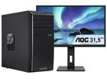 CAPTIVA Business-PC-Komplettsystem "Power Starter R83-099 TFT Bundle", Energieeffizienz: F, schwarz, ohne Betriebssystem, 32 GB RAM 1.000 GB SSD, Computer_Komplettsysteme, Business-PC-Komplettsystem