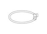 Geberit Panzerschlauch 595712000 für Urinal Centaurus