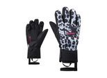 Skihandschuhe ZIENER "LAXI-Z AQUASHIELD PrimaLoft MÄDCHEN", Damen, Gr. 6,5, schwarz, Materialmix, Handschuhe Skihandschuhe, wasserdicht, winddicht, atmungsaktiv, extra warm durch PrimaLoft