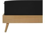 Spannbettlaken SCHIESSER "Elli aus weicher Baumwolle mit Elasthananteil für flexiblen Sitz", schwarz, B:150cm L:200cm, Jersey-Elasthan, Obermaterial: 97% Baumwolle, 3% Elasthan, Bettlaken, Spannbettlaken, für hohe Matratzen und Boxspringbetten, OEKO-TEX MADE IN GREEN